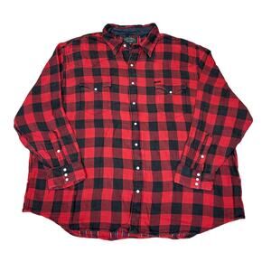 Polo Country Ralph Lauren Pearl Snap Buffalo Plaid Work Shirt Men's 4XB